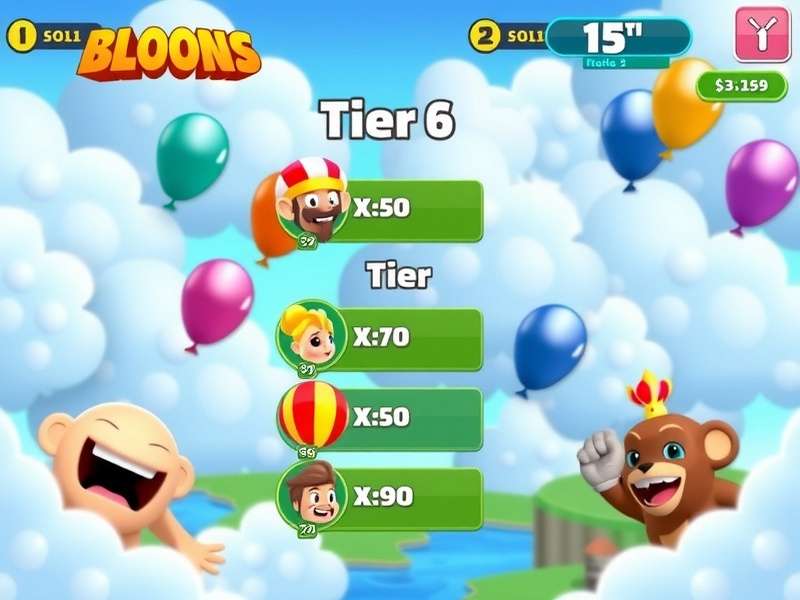 Bloons TD 6 Gameplay Tier List Visual
