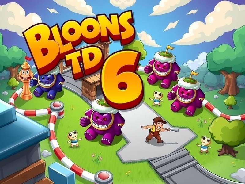 Bloons TD 6 PC Gameplay Screenshot Showing Advanced Towers