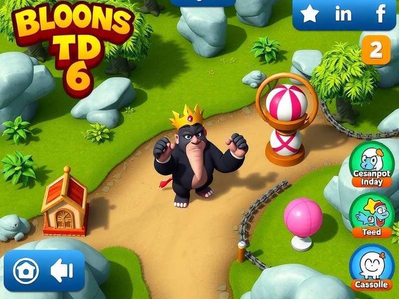 Bloons TD 6 Gameplay on Mac Screen