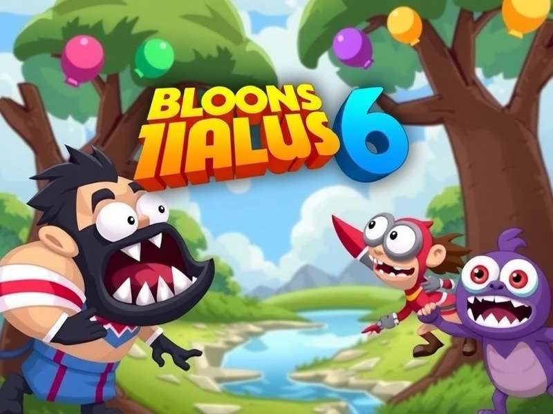 Bloons TD 6 gameplay on Android smartphone showing monkeys popping bloons