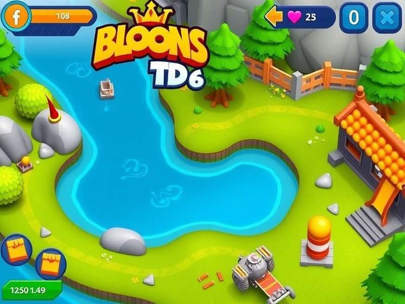 Bloons TD 6 Gameplay on PC with multiple towers