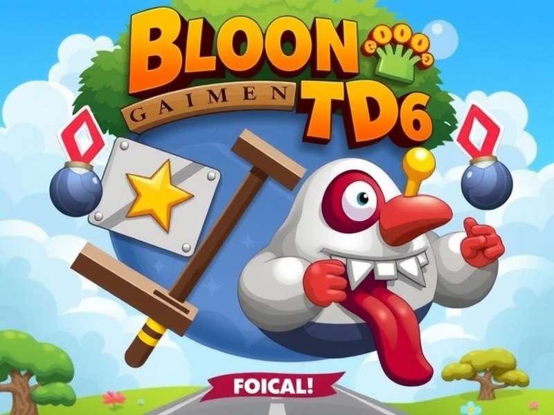 Bloons TD 6 gameplay screenshot showing towers and bloons