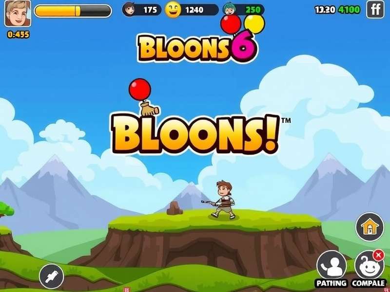 Bloons TD 6 Ultima Version Gameplay Screenshot showing advanced monkeys and towers