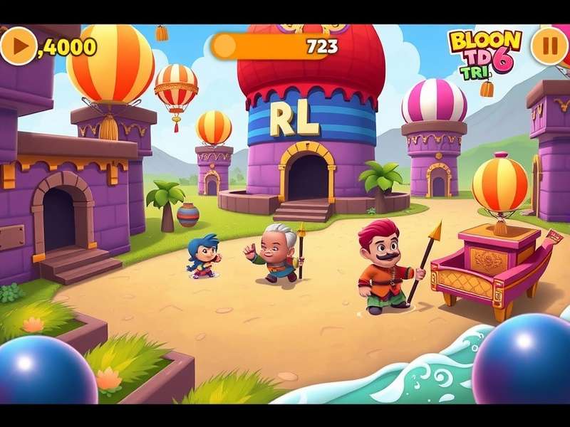 Bloons TD 6 gameplay interface on Netflix mobile app