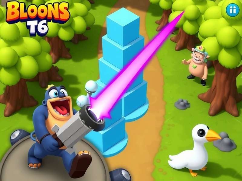 Bloons TD 6 Gameplay Screenshot Showing Advanced Tower Setup