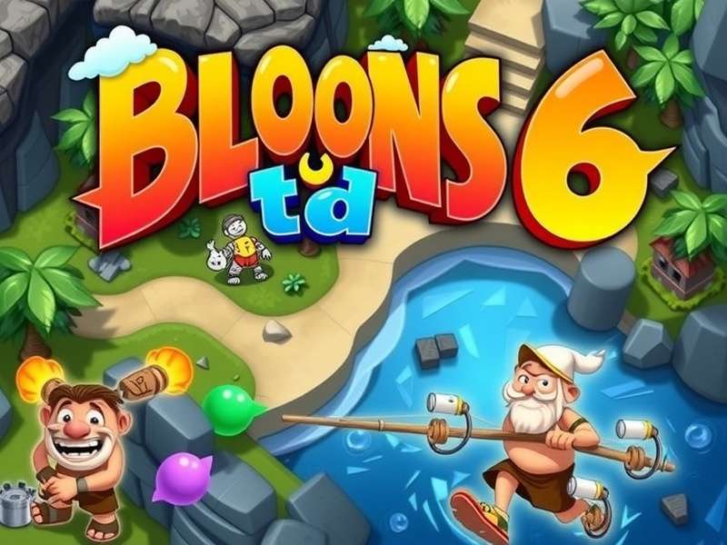 Bloons TD 6 gameplay on Mac with monkeys and balloons