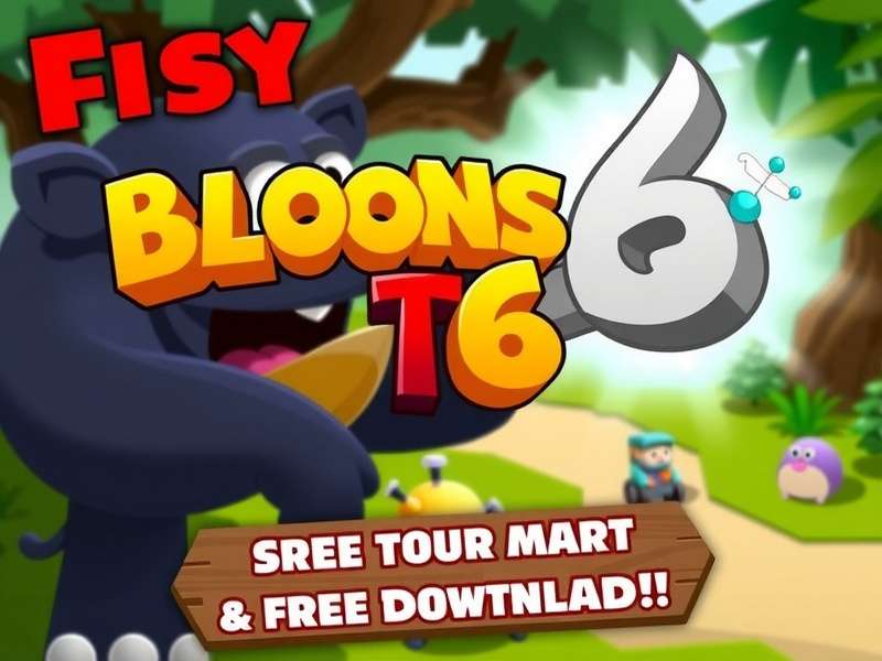 Bloons TD 6 gameplay on PC showing colorful balloons and monkey towers