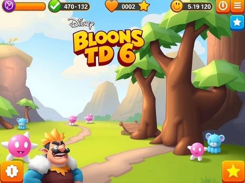 Bloons TD 6 gameplay on a Fire Tablet screen