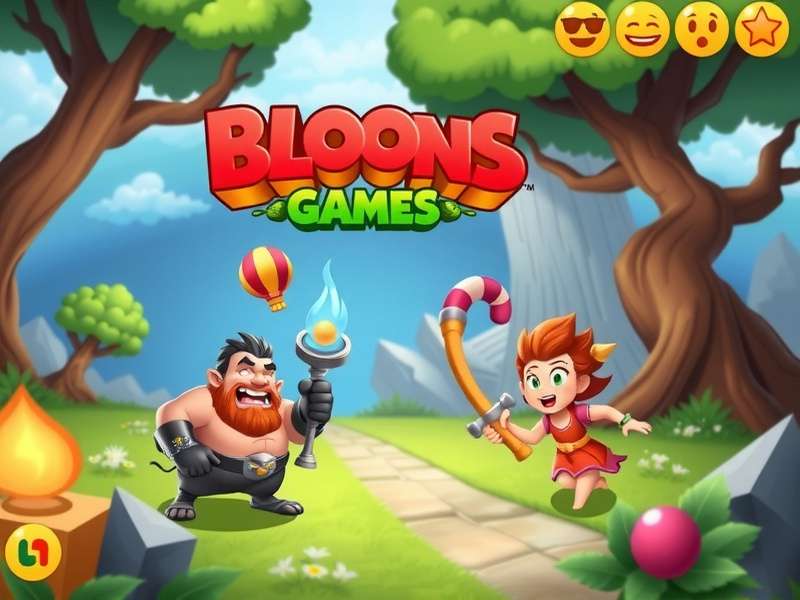 Step-by-step visual guide showing where to find the Redeem Code button in Bloons TD 6 menu