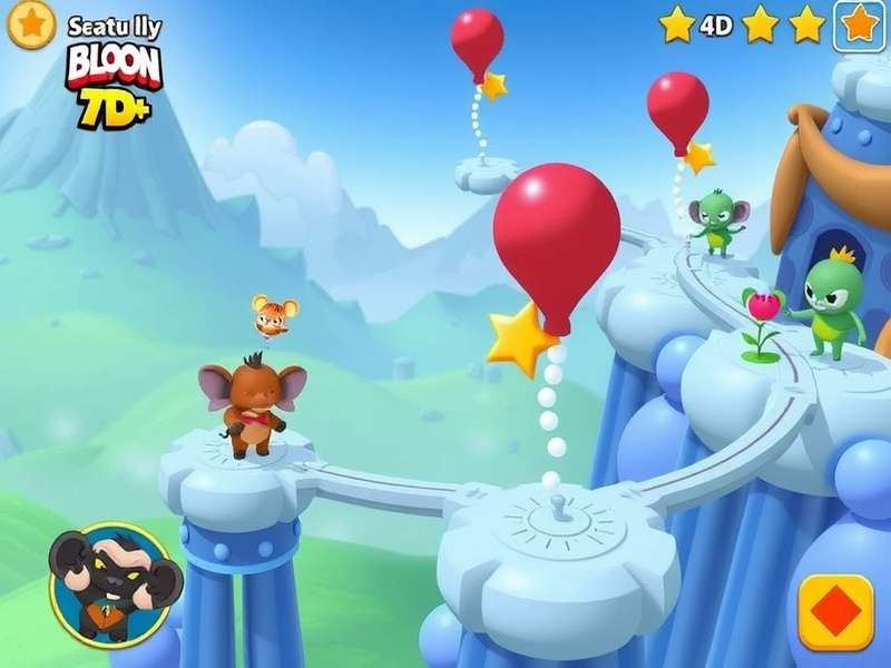 Bloons TD 6 gameplay on PC showing monkeys popping bloons