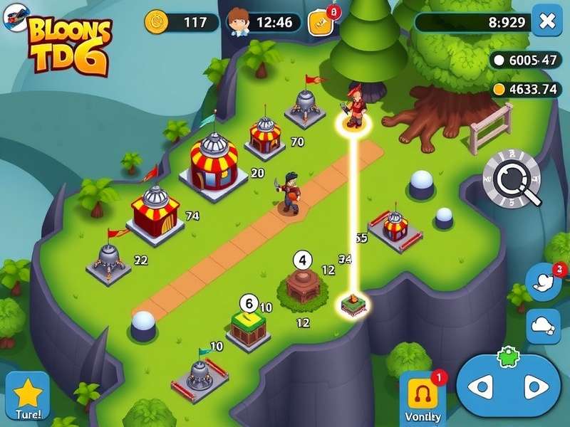 Bloons TD 6 gameplay on PC with advanced interface
