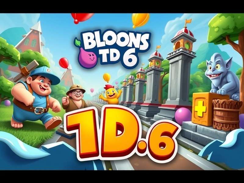 Advanced Bloons TD 6 strategy map showing tower placement