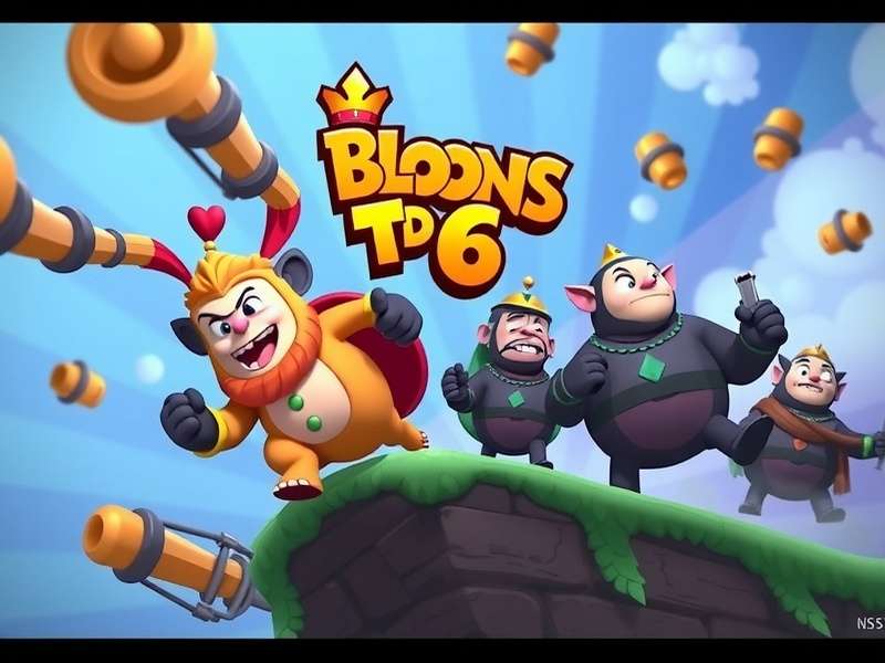 Bloons TD 6 gameplay screenshot showing monkeys and bloons
