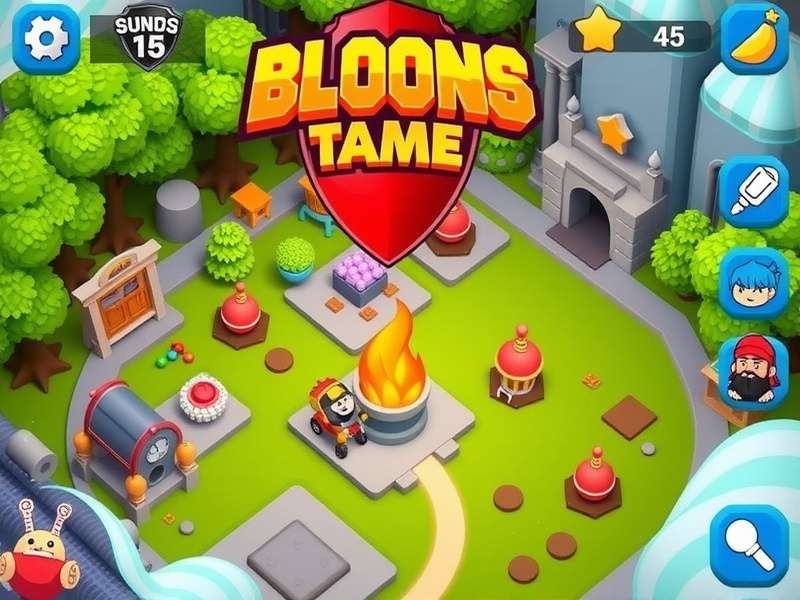 Bloons TD 6 modded gameplay showing custom towers and interface