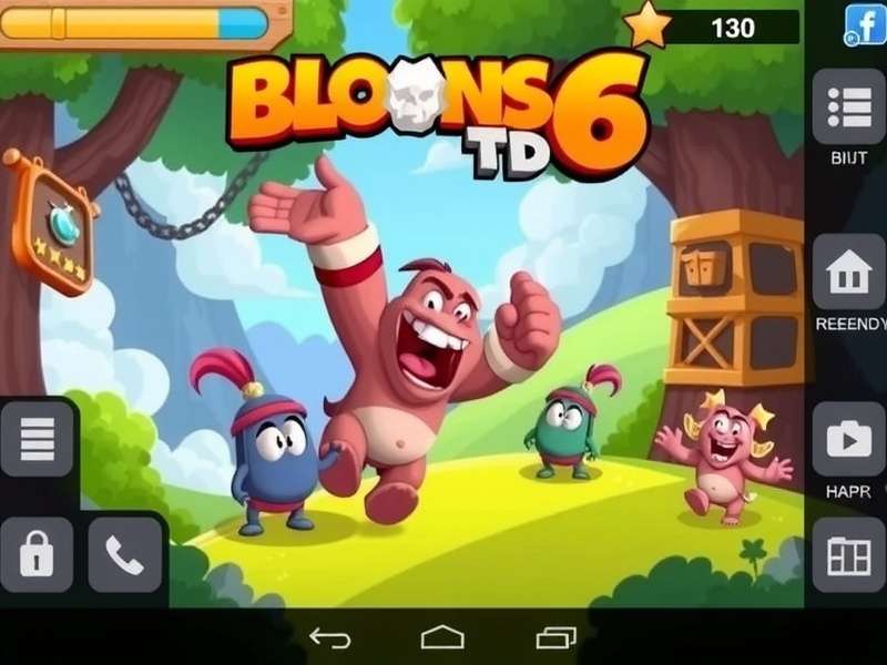 Bloons TD 6 gameplay screenshot showing monkeys popping bloons