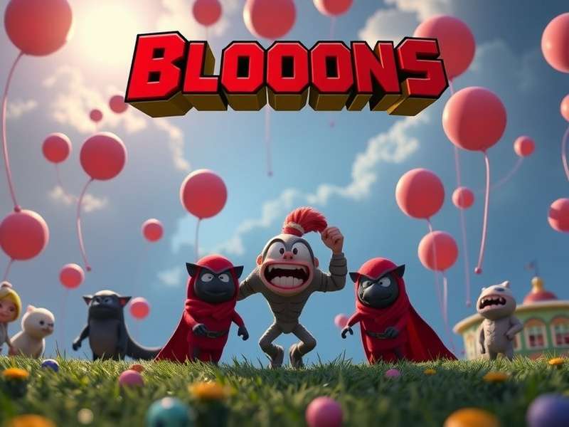 Bloons TD 6 gameplay on Netflix showing towers and bloons