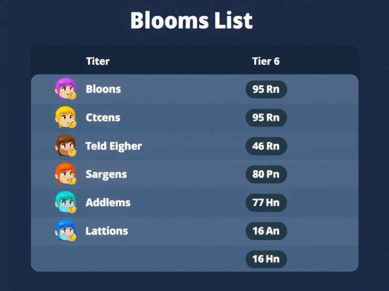 Bloons TD 6 Tier List Visualization showing all tower rankings