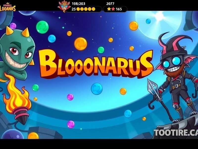 Bloonarius Boss Bloon emerging in Bloons TD 6 map