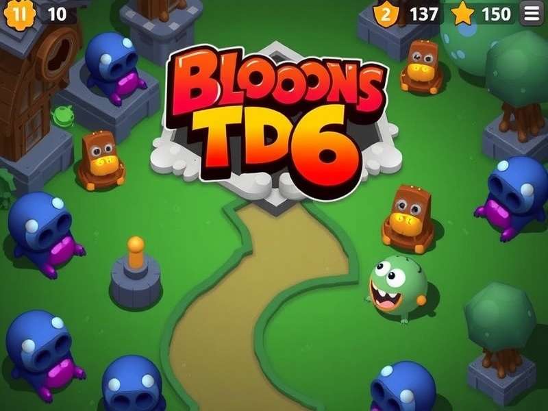 Bloons TD 6 PC Gameplay Screenshot showing monkeys popping bloons