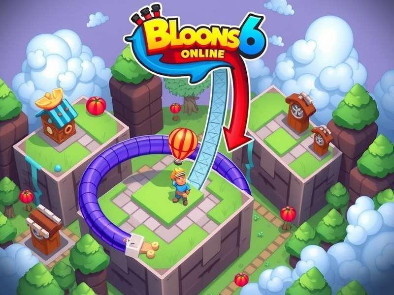 Bloons TD 6 gameplay screenshot showing towers and bloons