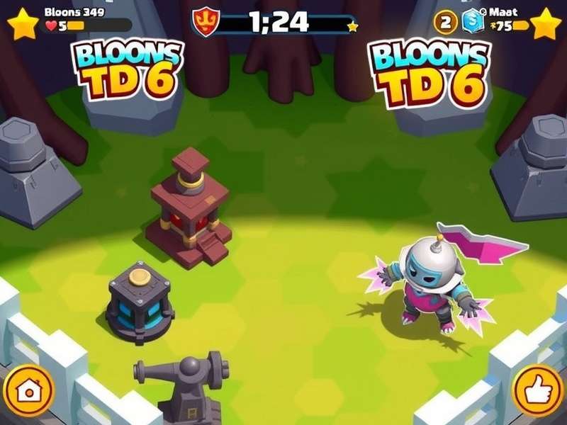 Bloons TD 6 tower upgrade interface showing three upgrade paths