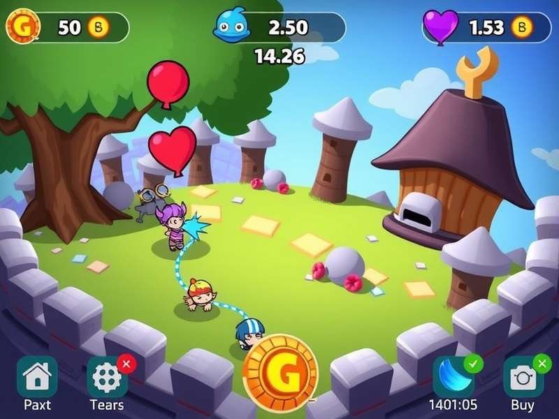 Bloons TD 6 PC gameplay showcase with monkeys and bloons across multiple maps