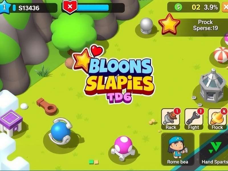 Bloons TD 6 APK Mod gameplay showing unlimited money and all heroes unlocked