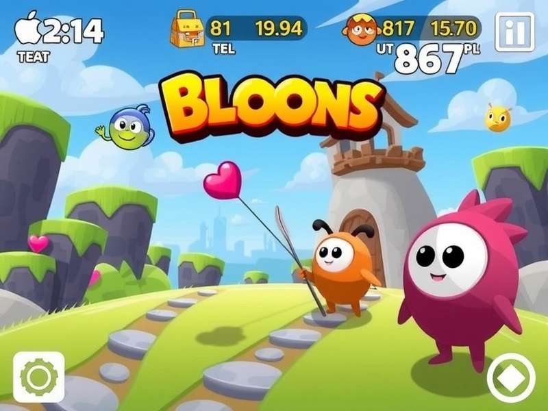 Bloons TD 6 free download iOS gameplay screenshot showing tower defense action on iPhone
