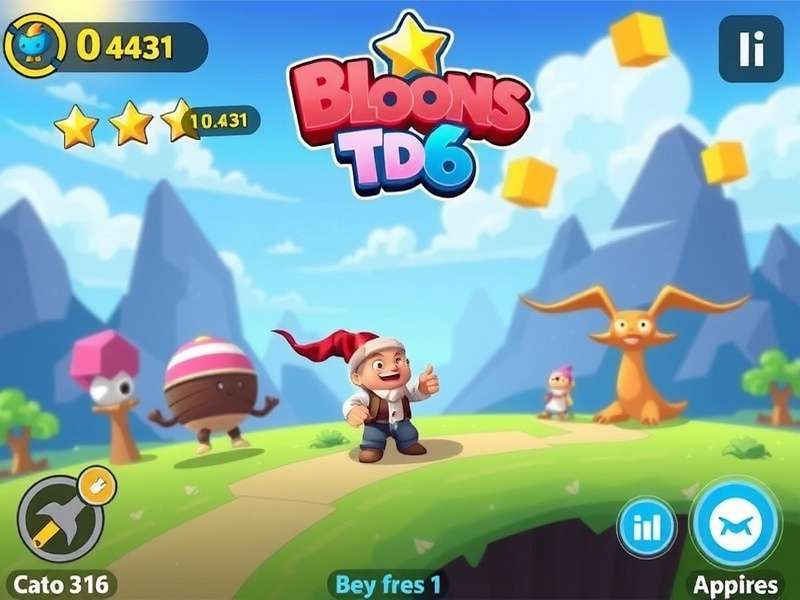 Bloons TD 6 APK Download PC Free – Hero banner showing monkey towers and bloons