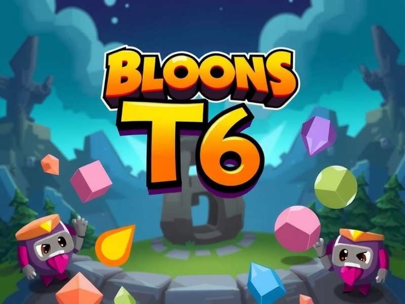 Bloons TD 6 game screenshot showing monkey towers and Bloons