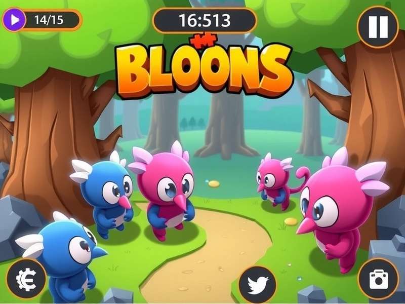 Bloons TD 6 free download no mod - authentic unmodified gameplay interface showing monkey towers and bloon waves