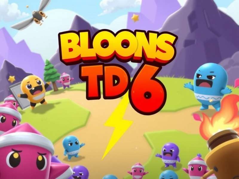 Bloons TD 6 gameplay with modded towers on a PC screen in a gaming setup
