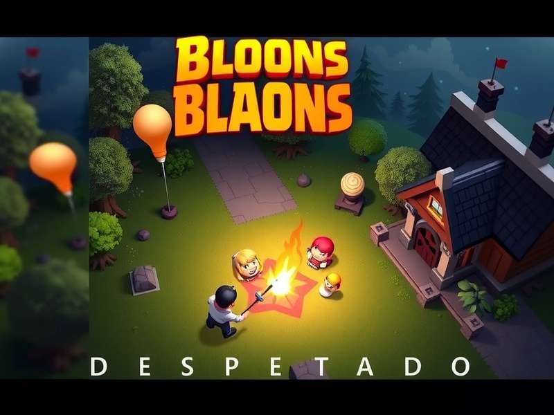 Bloons TD 6 Netflix Desperado mode gameplay screenshot showing upgraded towers and Bloon waves